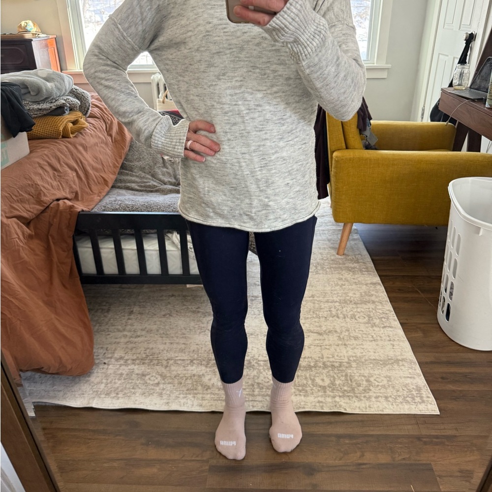 RD Style Light Gray Ribbed Sweater